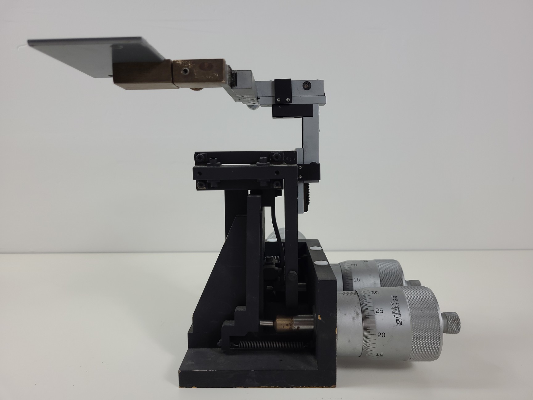 Image of 2 x Micromanipulator Parts The L.S. Starrett Co Athol. Mass. USA. No 465M Lab
