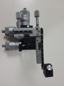 Thumbnail image of 2 x Micromanipulator Parts The L.S. Starrett Co Athol. Mass. USA. No 465M Lab