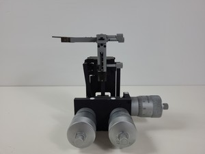 Thumbnail image of 2 x Micromanipulator Parts The L.S. Starrett Co Athol. Mass. USA. No 465M Lab