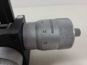 Thumbnail image of 2 x Micromanipulator Parts The L.S. Starrett Co Athol. Mass. USA. No 465M Lab