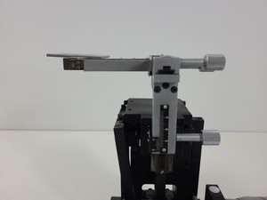 Thumbnail image of 2 x Micromanipulator Parts The L.S. Starrett Co Athol. Mass. USA. No 465M Lab