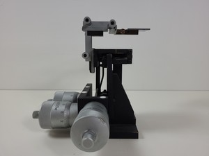 Thumbnail image of 2 x Micromanipulator Parts The L.S. Starrett Co Athol. Mass. USA. No 465M Lab