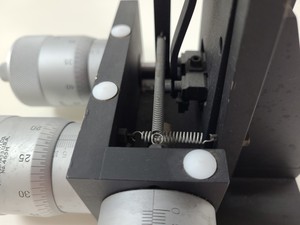 Thumbnail image of 2 x Micromanipulator Parts The L.S. Starrett Co Athol. Mass. USA. No 465M Lab
