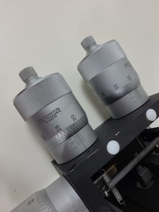 Thumbnail image of 2 x Micromanipulator Parts The L.S. Starrett Co Athol. Mass. USA. No 465M Lab
