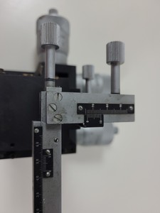 Thumbnail image of 2 x Micromanipulator Parts The L.S. Starrett Co Athol. Mass. USA. No 465M Lab
