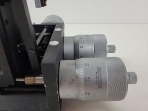 Thumbnail image of 2 x Micromanipulator Parts The L.S. Starrett Co Athol. Mass. USA. No 465M Lab
