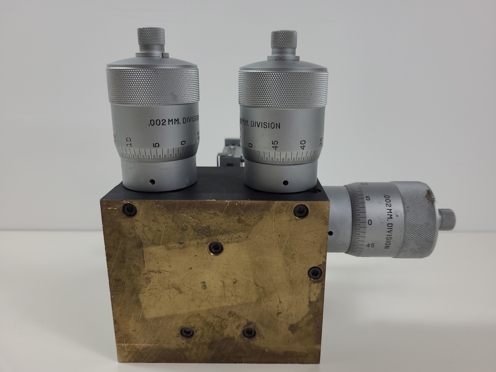 Image of 2 x Micromanipulator Parts The L.S. Starrett Co Athol. Mass. USA. No 465M Lab