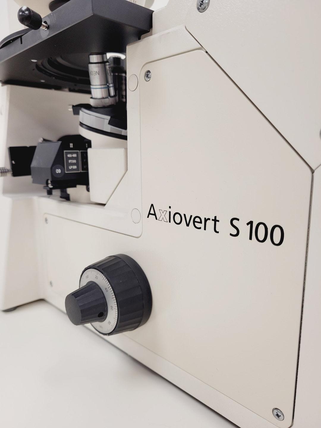 Image of Zeiss Axiovert S100 Inverted Fluorescence Phase Contrast Microscope