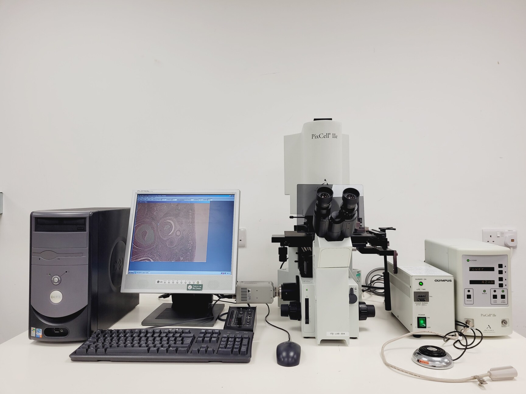 Image of Olympus IX50/Arcturus LCM2106 PixCell 2E Microdissection Microscope System