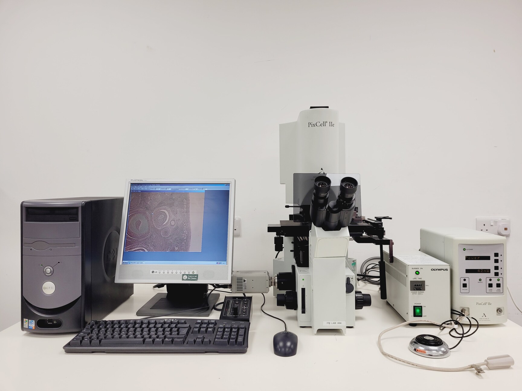 Image of Olympus IX50/Arcturus LCM2106 PixCell 2E Microdissection Microscope System