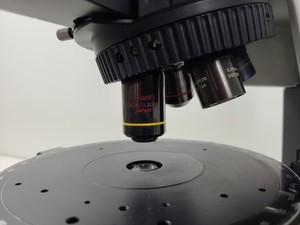 Thumbnail image of Olympus BX50 Fluorescence Microscope w/ 4 x Objectives - 10x/0.30 P, 4x/0.13 P 