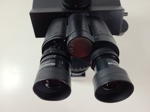 Thumbnail image of Olympus BX50 Fluorescence Microscope w/ 4 x Objectives - 10x/0.30 P, 4x/0.13 P 