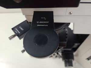 Thumbnail image of Olympus BX50 Fluorescence Microscope w/ 4 x Objectives - 10x/0.30 P, 4x/0.13 P 