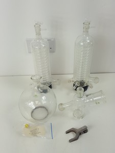 Thumbnail image of Pair of Buchi Rotavapor Glass Rotary Evaporator Condensers & Accessories Lab