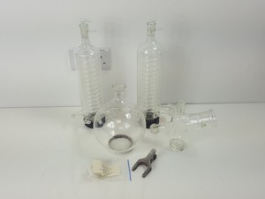 Thumbnail image of Pair of Buchi Rotavapor Glass Rotary Evaporator Condensers & Accessories Lab