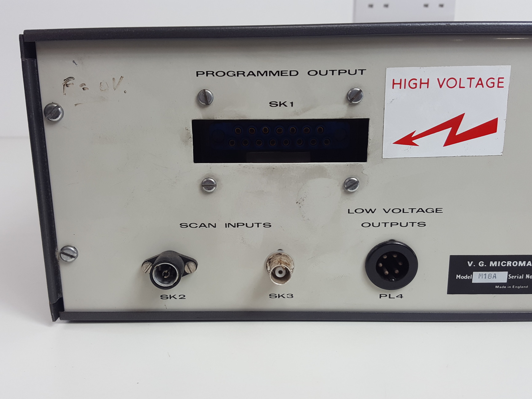 Image of V.G. Micromass M18A Programmed Power Supply - Rackmount - Lab