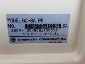 Thumbnail image of Shimadzu Gas Chromatograph GC-8A PF Lab Spares / Repairs