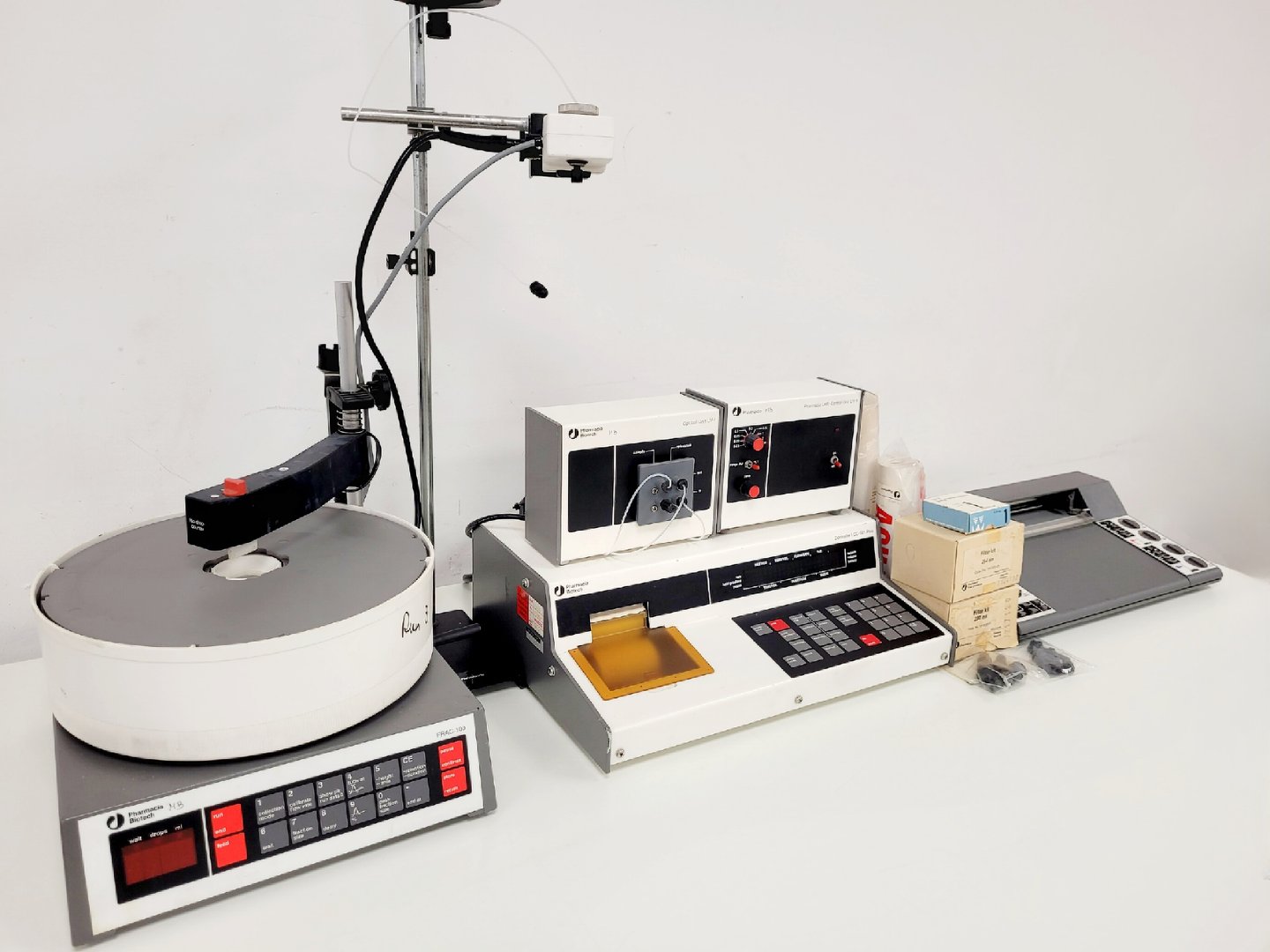 Image of Pharmacia Biotech FPLC System - UV-1, LCC-501, FRAC-100, REC 102 Lab 