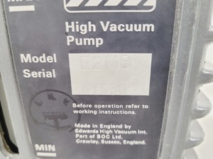 Thumbnail image of Edwards E2M8 Two Stage 8 High Vacuum Pump Lab Spares/Repairs