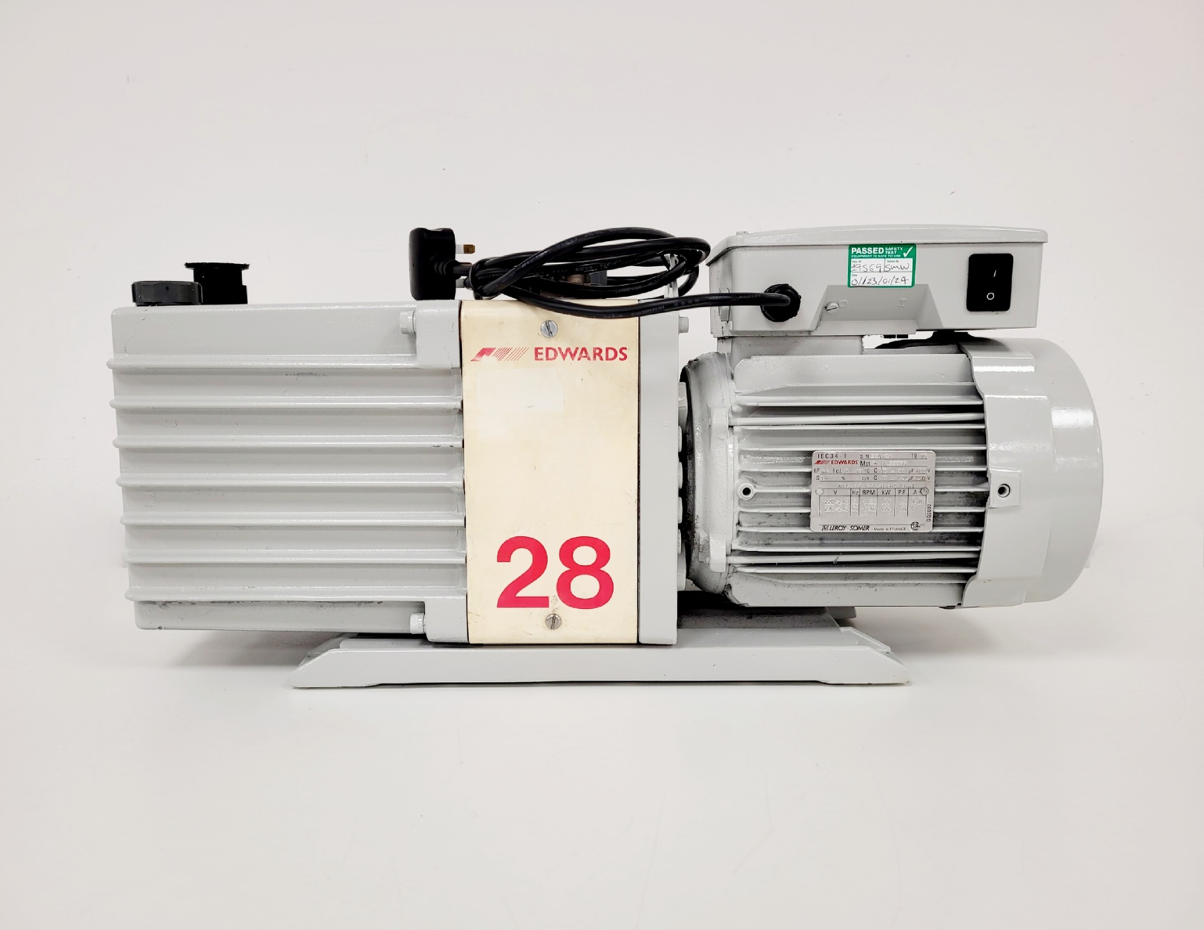 Image of Edwards 28 E2M28 Two Stage Rotary Vane Vacuum Pump Lab