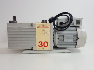 Thumbnail image of Edwards 30 E2M30 Rotary Vane Dual Stage Vacuum Pump Lab - Spares / Repairs