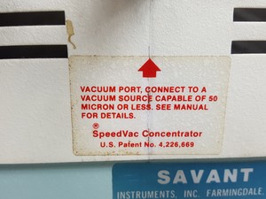 Thumbnail image of Savant SpeedVac Concentrator SVC-100H Lab