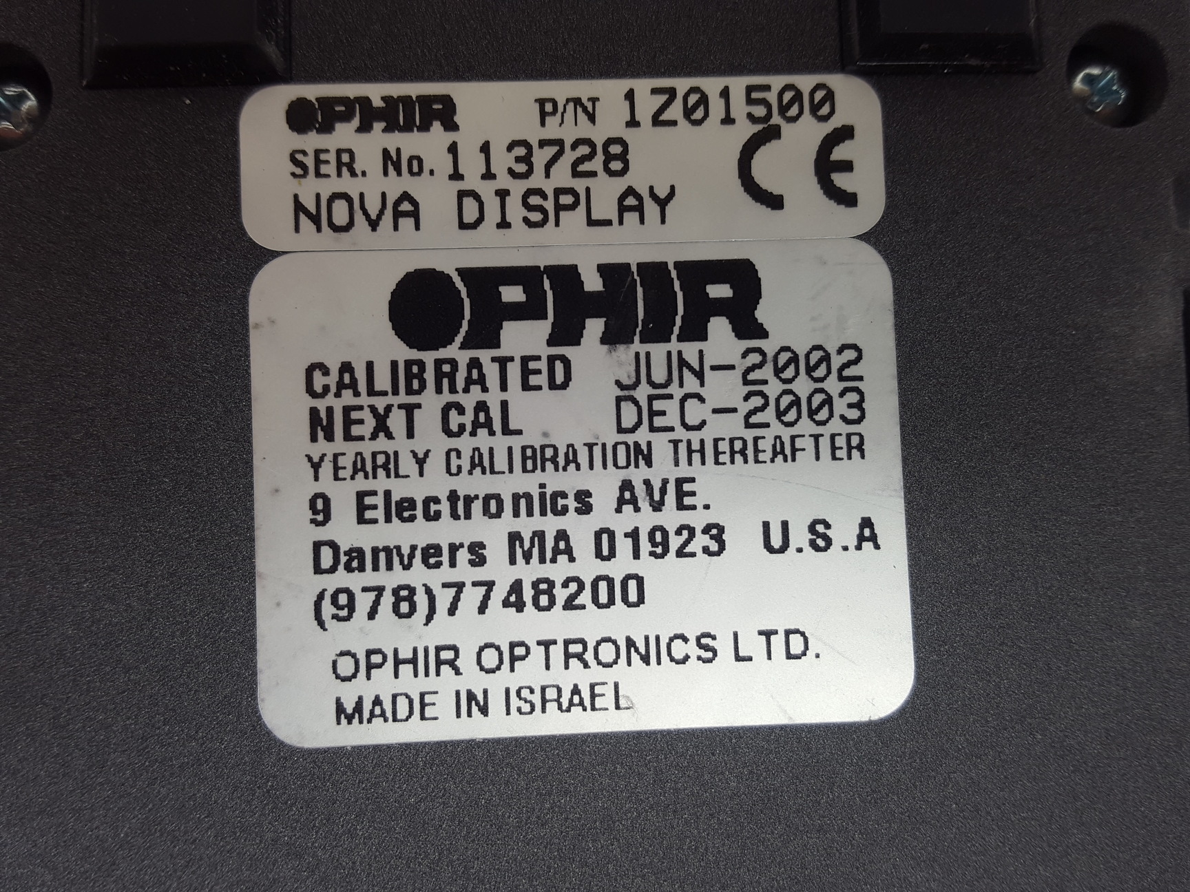 Image of OPHIR Nova Display Laser Optical Power Meter Lab