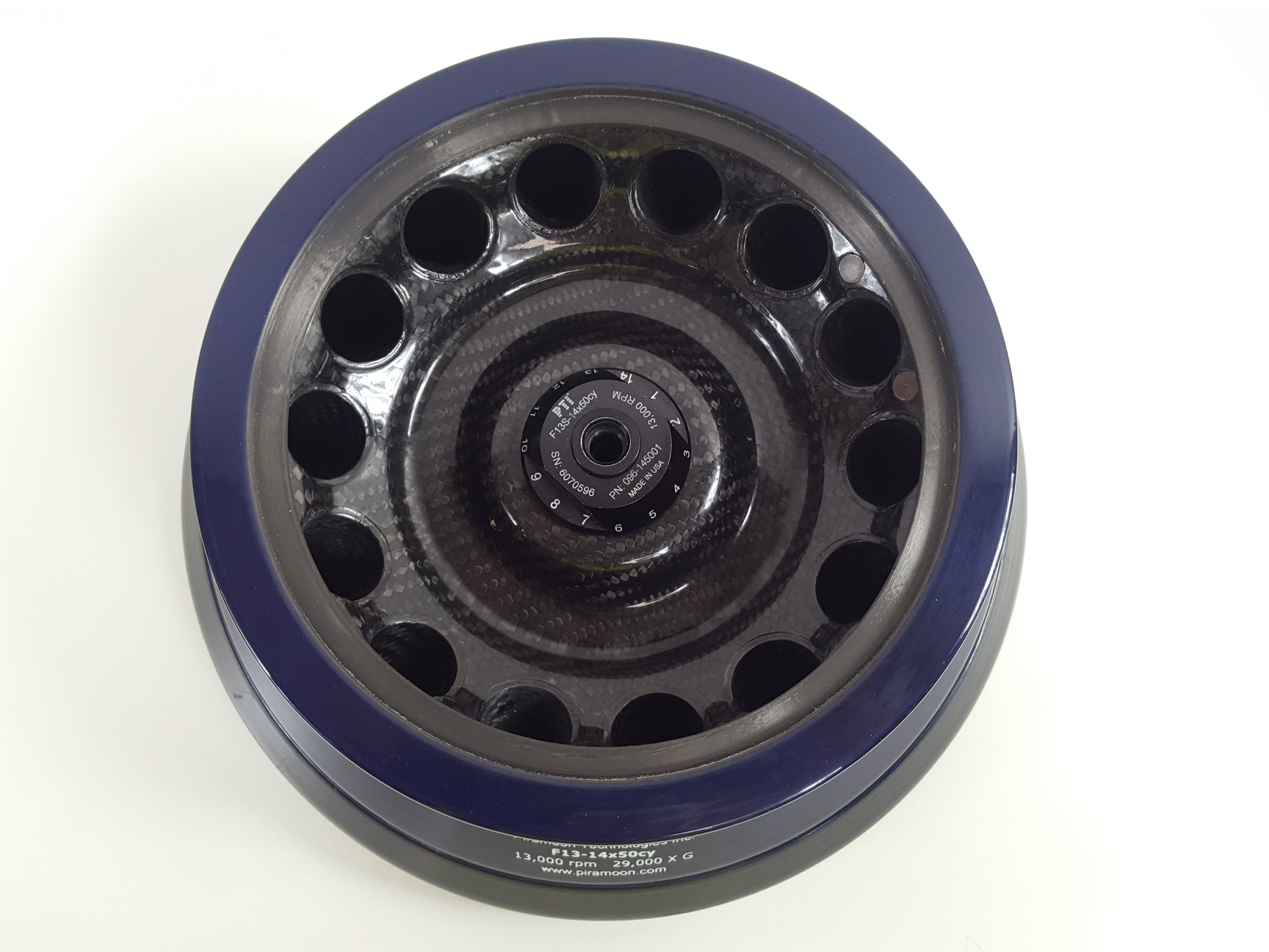 Image of Thermo Scientific Piramoon Fiberlite f13-14x50cy Fixed Angle Centrifuge Rotor 