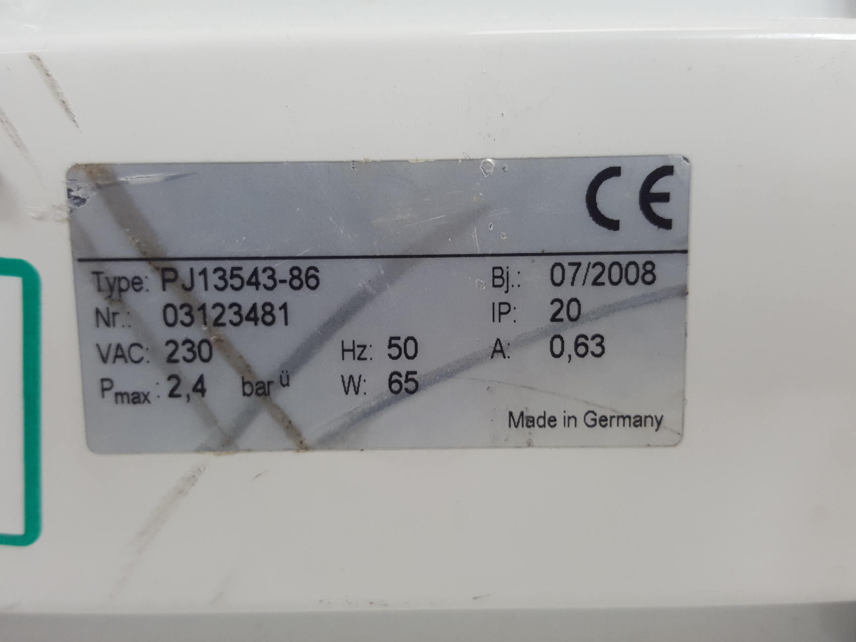 Image of MIillipore Vacuum Pump XF54 230 50  Type - PJ13543-86 Lab