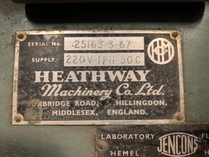 Thumbnail image of Heathway Glass Blowing Lathe