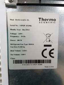 Thumbnail image of Thermo Scientific Laboratory Refrigerator/Fridge Model - R14X-GAEV-TS Lab Faulty