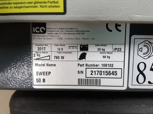 Thumbnail image of Ice Sweep 50 B Sweeping Machine PN - 108102 Industrial Commercial Floor Cleaner