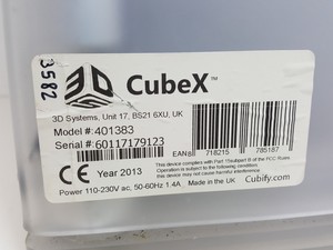 Thumbnail image of 3D Systems CubeX 3D Printer Model - 401383 Lab
