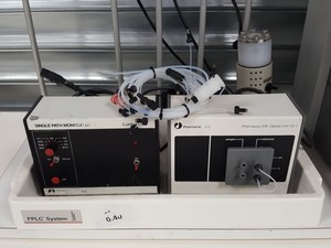 Thumbnail image of Pharmacia LKB FPLC System P-6000,  LCC-501, UV-1, MV-7, MV-8 Lab