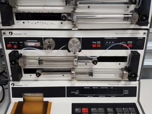 Thumbnail image of Pharmacia LKB FPLC System P-6000,  LCC-501, UV-1, MV-7, MV-8 Lab