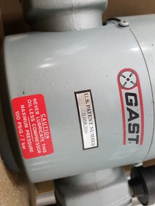 Thumbnail image of Gast 5H Series Air Compressor Model - 5HCE-790D-M501X-1 & Welded Air Receiver