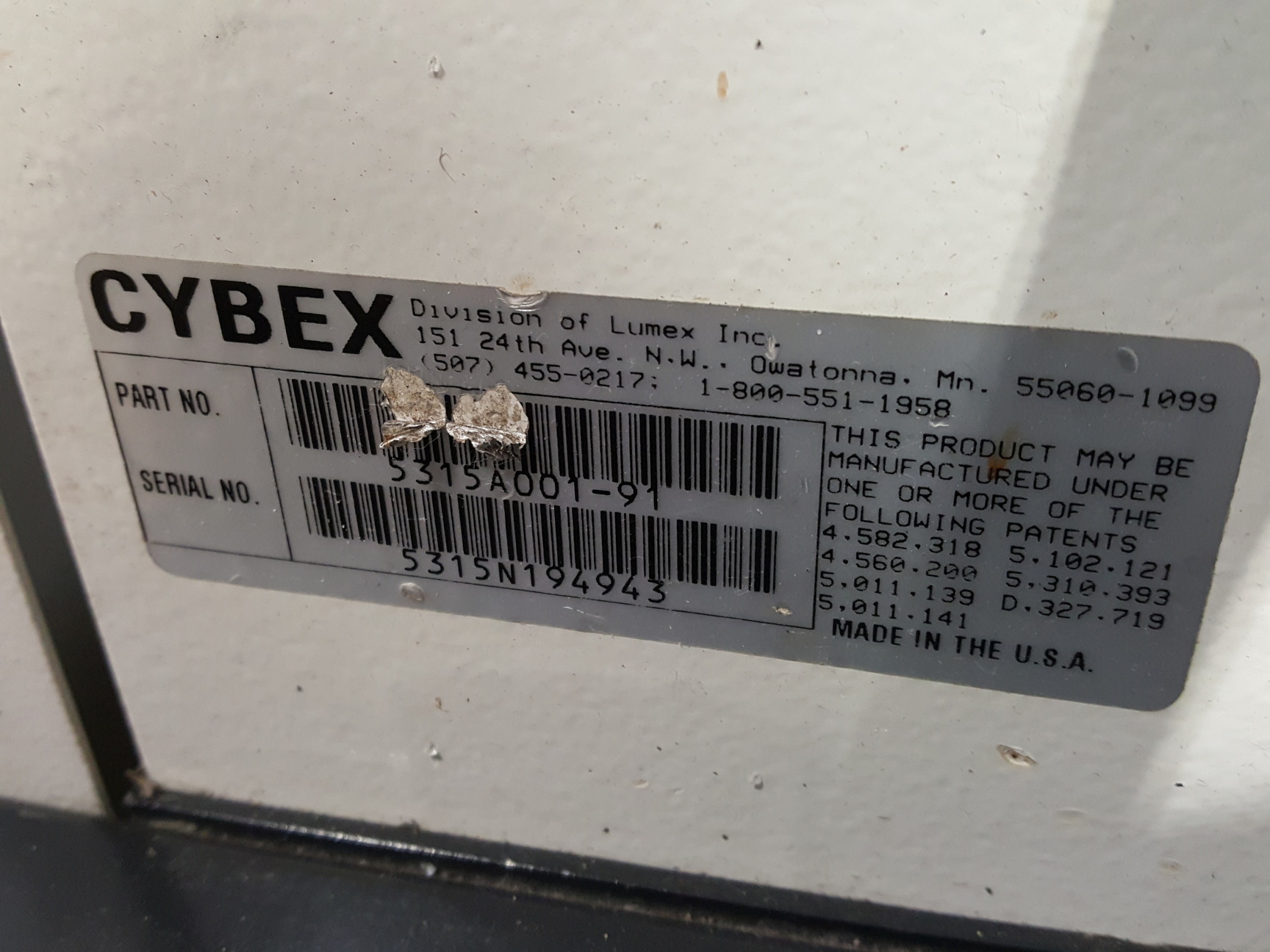 Image of Cybex Modular Free Standing Cable Column Weight Machine Model 5315 Gym