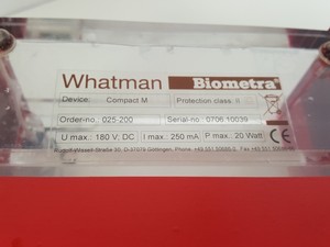 Thumbnail image of Biometra Standard Power Pack P25 & CompactM Gel Electrophoresis Units Lab