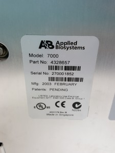 Thumbnail image of Applied Biosystems ABI Prism 7000 Sequence Detection System PCR PN 4328657 Lab