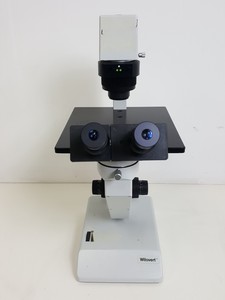 Thumbnail image of Hund Wetzlar Wilovert Inverted Microscope 10/0.25 Ph-p & A4/0.10 Objectives Lab