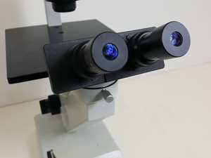 Thumbnail image of Hund Wetzlar Wilovert Inverted Microscope 10/0.25 Ph-p & A4/0.10 Objectives Lab