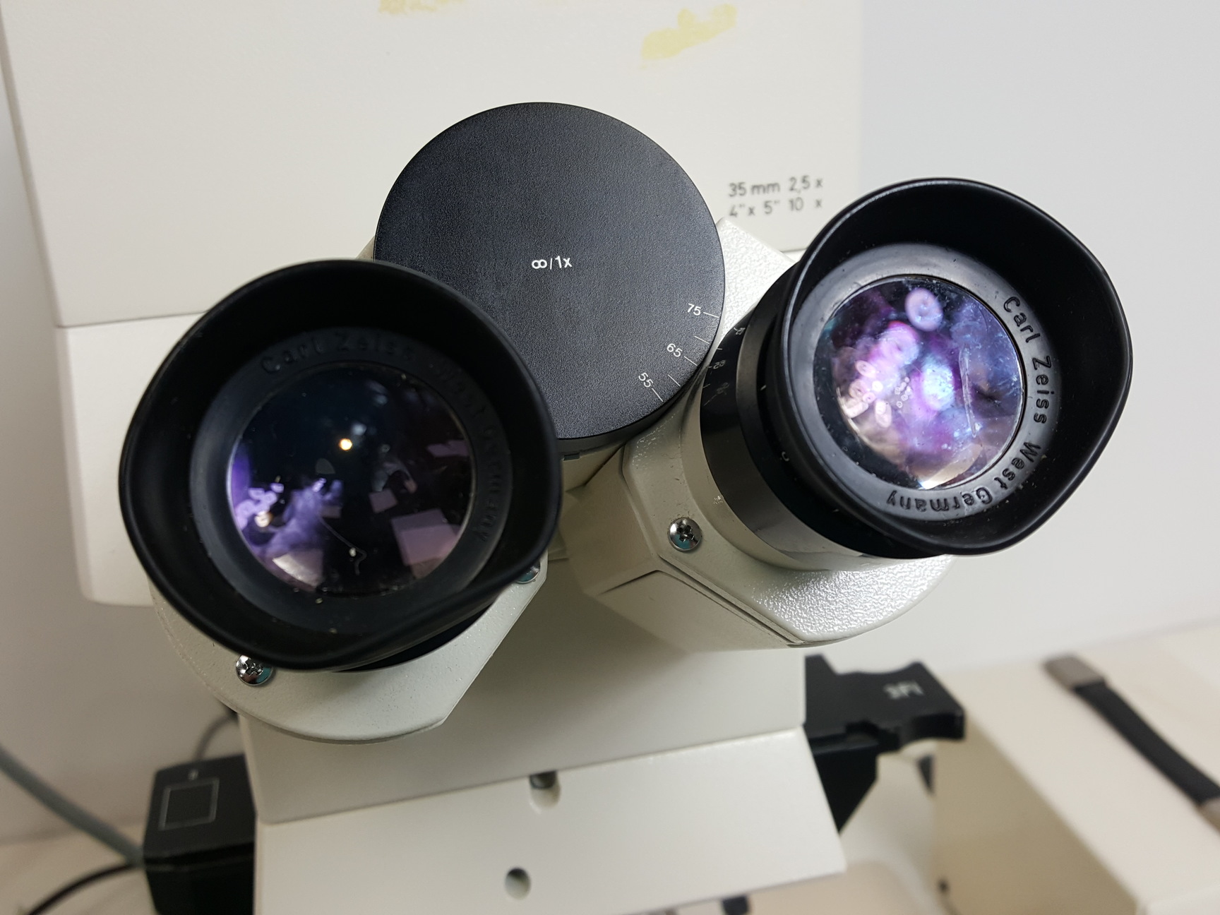 Image of Carl Zeiss Axiophot Fluorescent Microscope w/ 6 Objectives Apchromat Neofluar