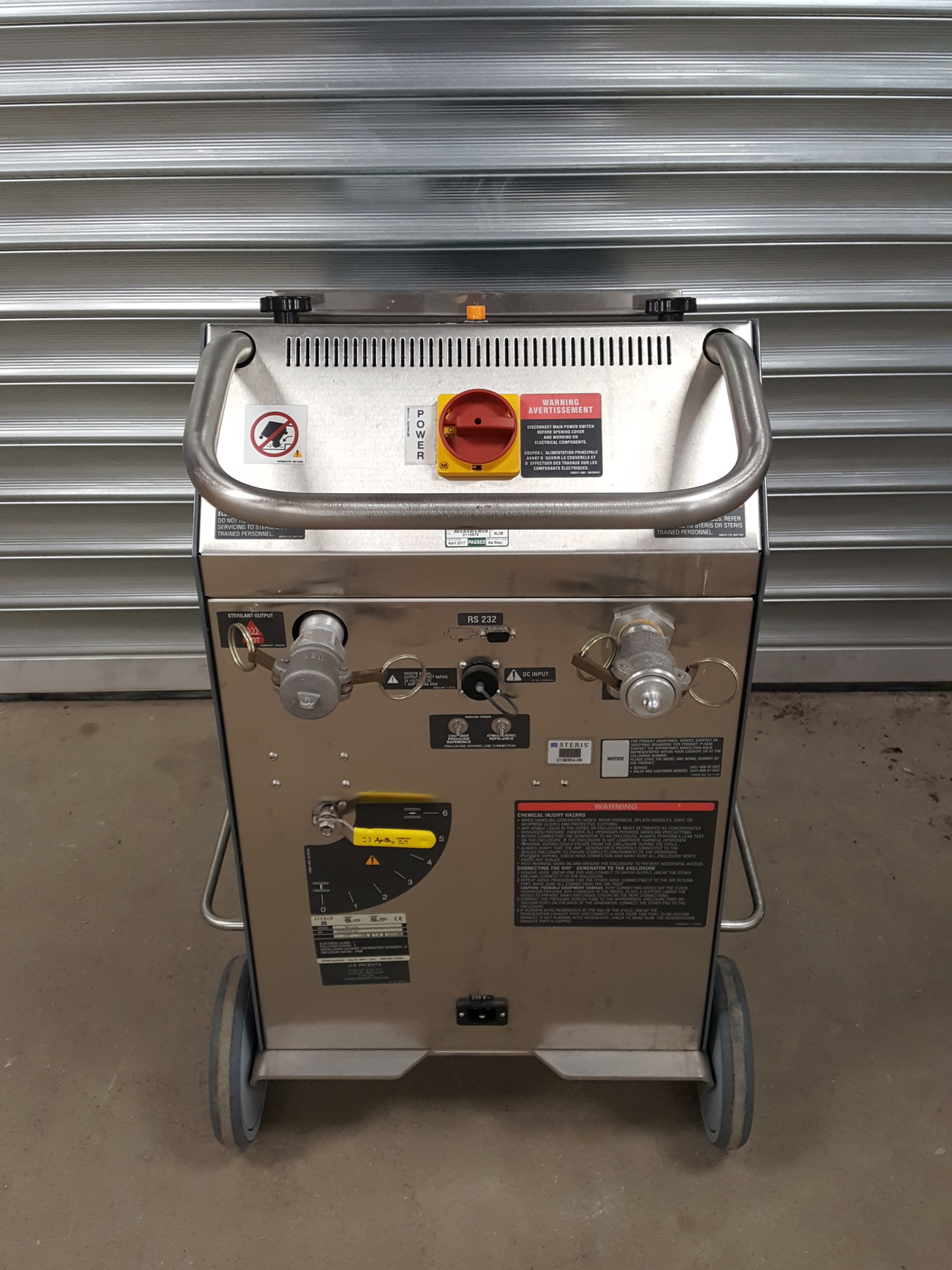 Image of Steris VHP 100-P Biodecontamination & VHP 100 R Desiccant Regeneration System