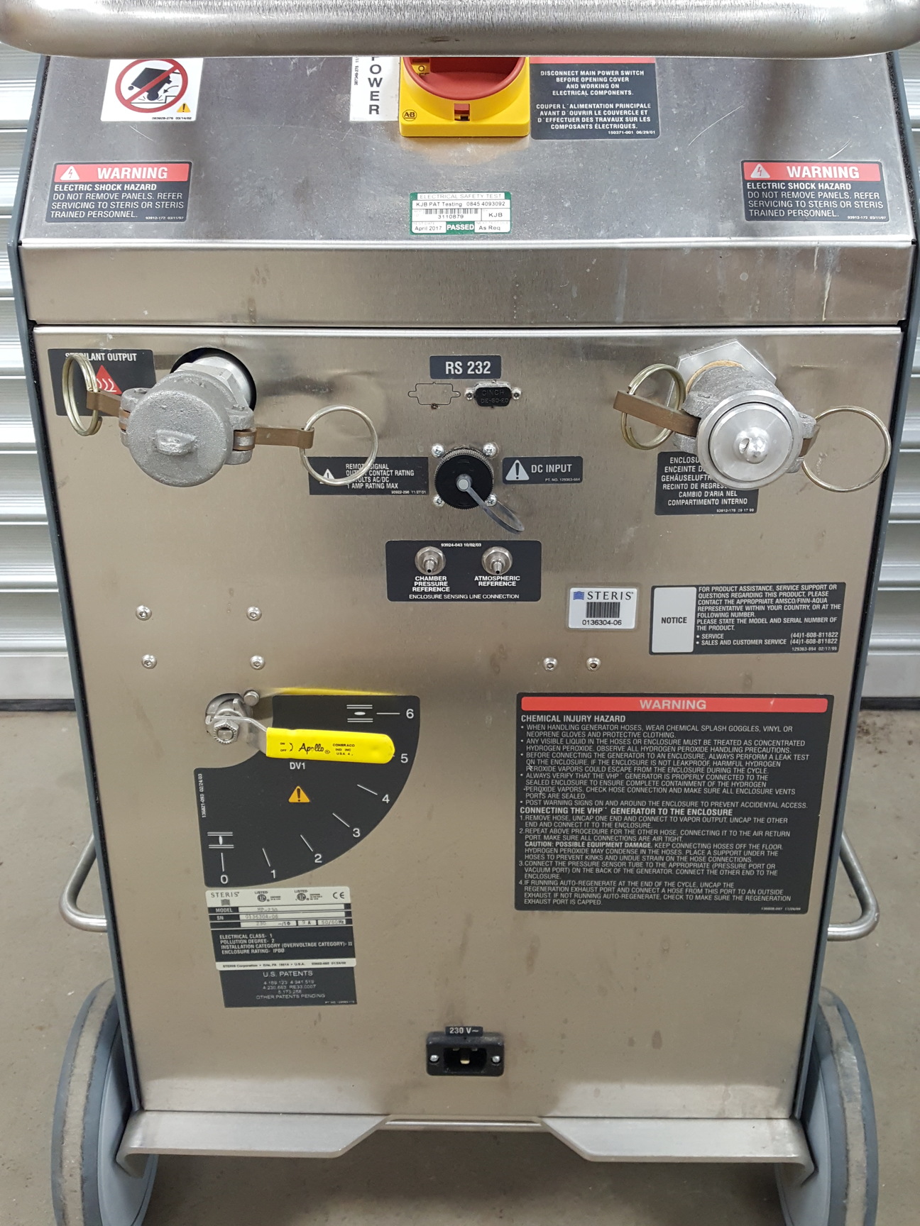 Image of Steris VHP 100-P Biodecontamination & VHP 100 R Desiccant Regeneration System