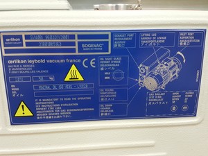 Thumbnail image of Oerlikon Leybold Oil Sealed Rotary Vane Vacuum Pump Model - SOGEVAC SV40 BI Lab