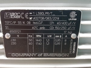 Thumbnail image of Oerlikon Leybold Oil Sealed Rotary Vane Vacuum Pump Model - SOGEVAC SV40 BI Lab