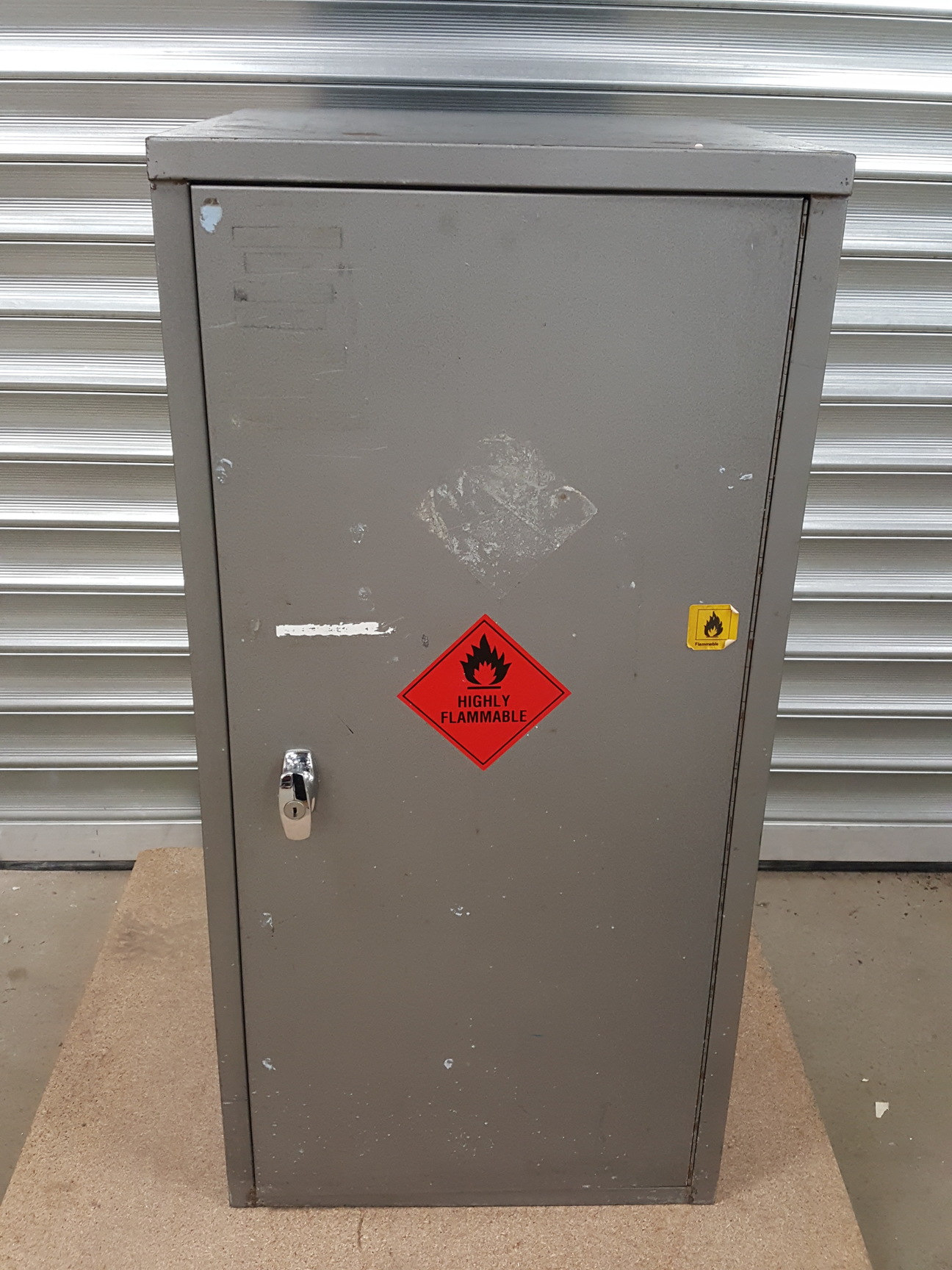 Image of Grey Flammable Hazardous Safety Storage Cabinet Lab