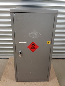 Thumbnail image of Grey Flammable Hazardous Safety Storage Cabinet Lab