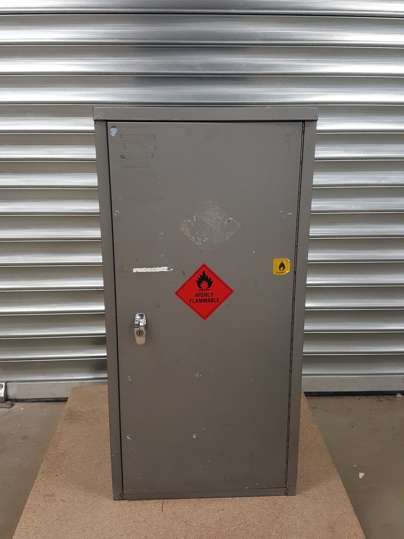 Image of Grey Flammable Hazardous Safety Storage Cabinet Lab