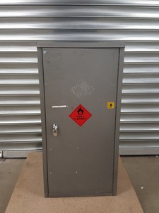 Thumbnail image of Grey Flammable Hazardous Safety Storage Cabinet Lab
